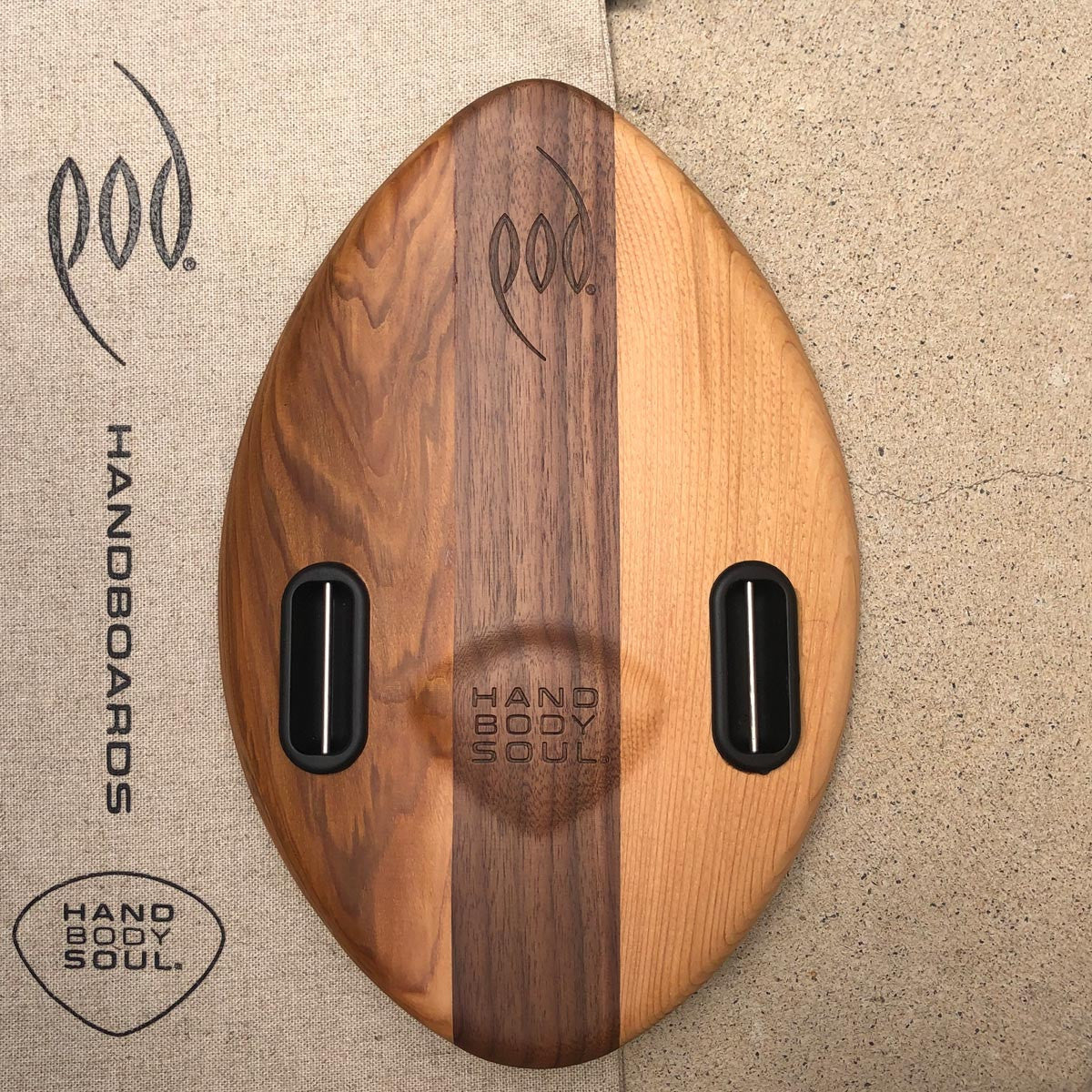 WOO 300mm 12inch Wood POD Handboards - Bodysurfing Handplane