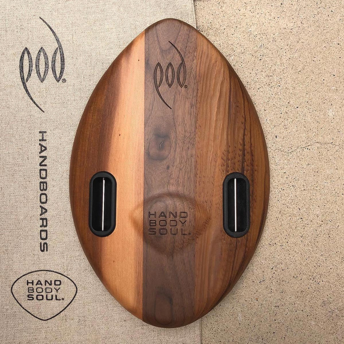 WOO 300mm 12inch Wood POD Handboards - Bodysurfing Handplane
