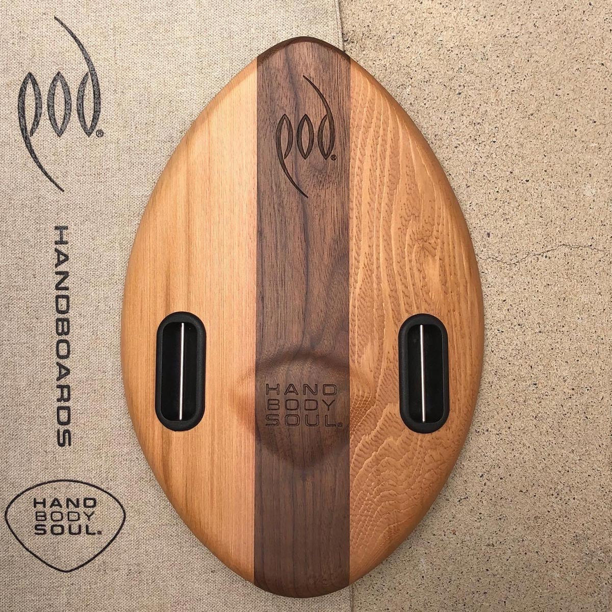 WOO 300mm 12inch Wood POD Handboards - Bodysurfing Handplane