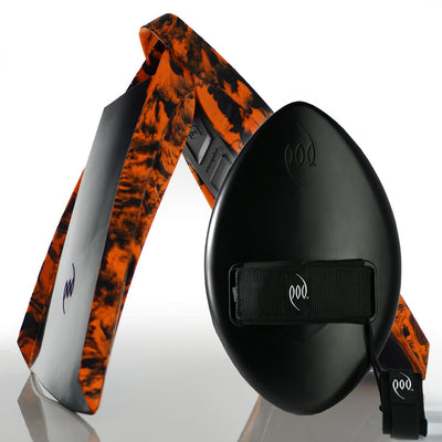 Stealth Black WOW Hand Plane + Black/Orange PF3 POD Fins