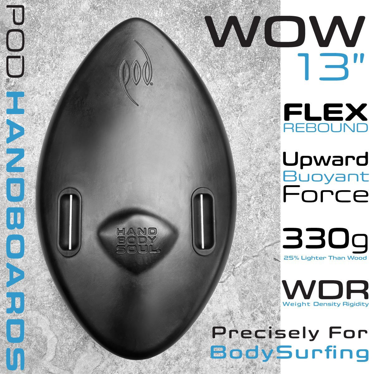 WOW 13" POD Handboard Features