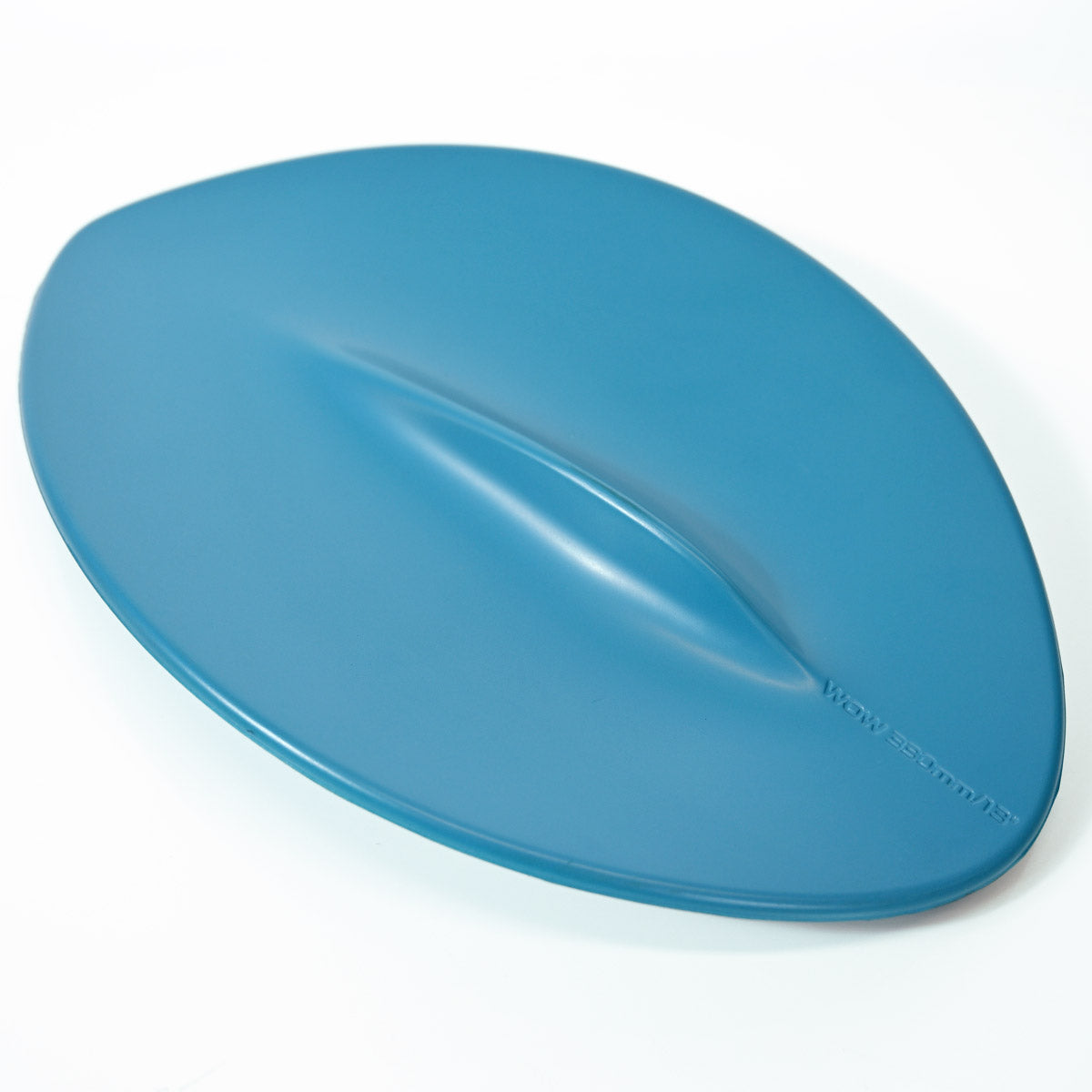 WOW Handplane-Lightweight Poly Bodysurfing POD-Handboard Tropical Teal on a clean white background.
