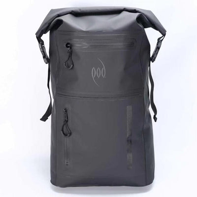 Waterproof Backpack 40L with Two Pockets All Black