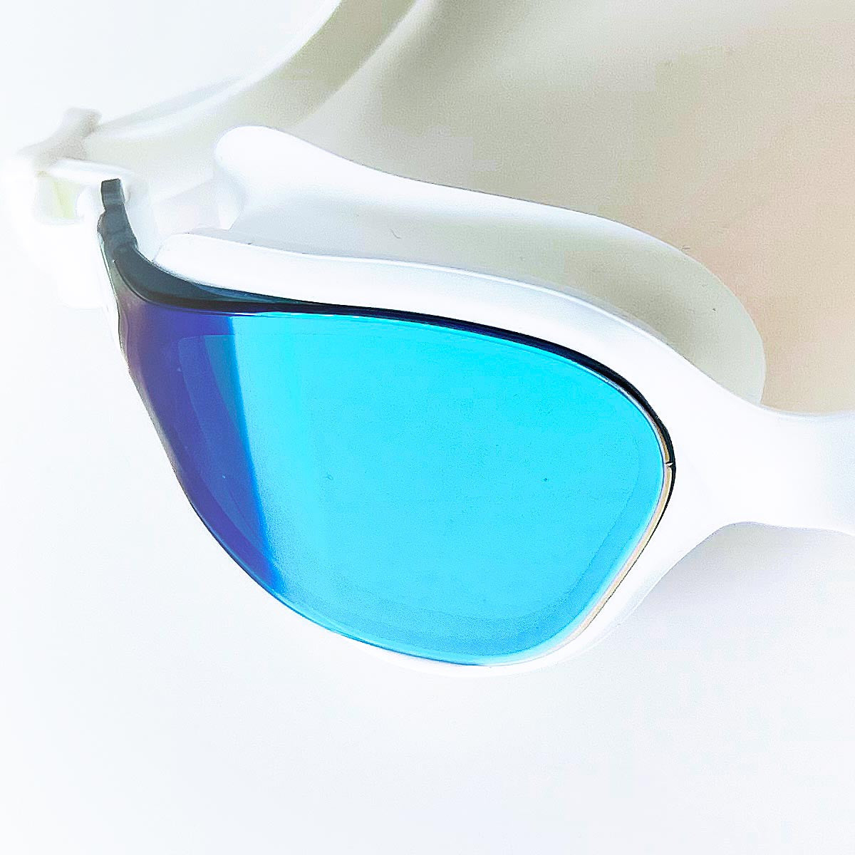 PF1 POD Swim Fins + AquaLuxe Blue Mirror Goggles Bundle