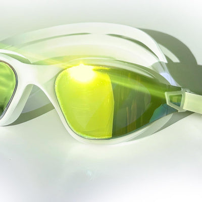 PF1 POD Fins + AquaLuxe Gold Mirror Goggles Swim Bundle