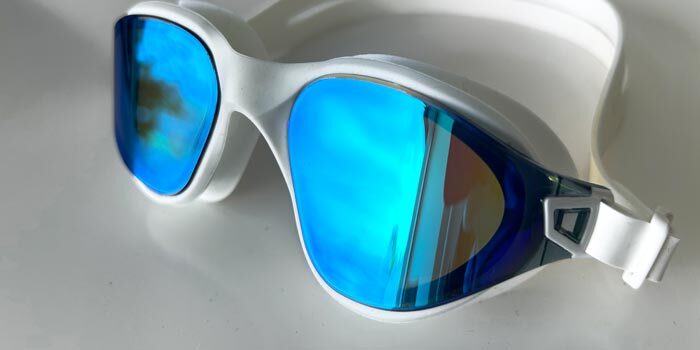 Blue Mirrored Swim Goggle Lens
