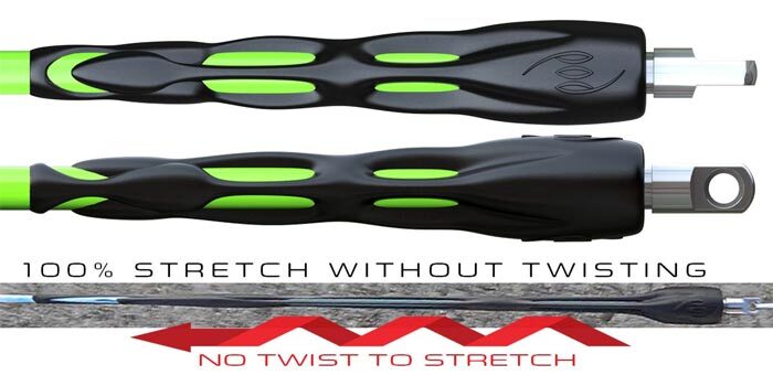 POD Connection internal engineering showing stainless steel swivel and linear stretch