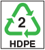 Recycling Code 2 HDPE Recycling Code 2 HDPE - High-Density Polyethylene